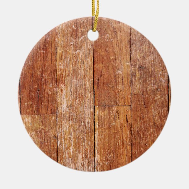 Adorno De Cerámica Vieja apariencia de madera dura (Frente)