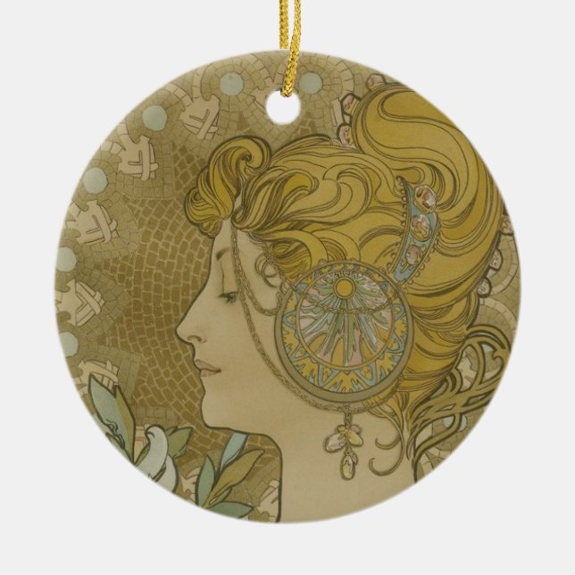 Adorno De Cerámica Vieja diosa celta de bomberos británicos (Frente)