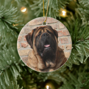 Adorno De Cerámica viejo inglés Mastiff