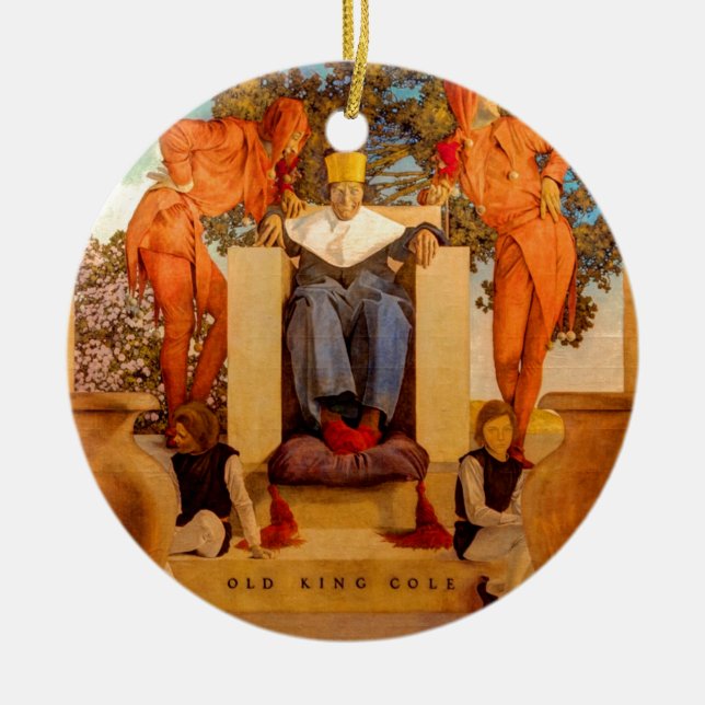 Adorno De Cerámica Viejo rey Cole (Frente)