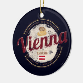 Adorno De Cerámica Viena Austria Capital Vienesa Melange