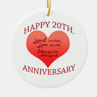 Adorno De Cerámica vigésimo. Aniversario