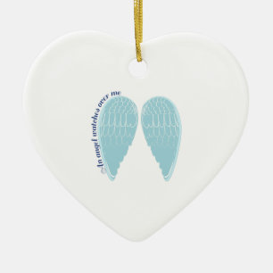 Adorno De Cerámica vigilar de un ángel mí