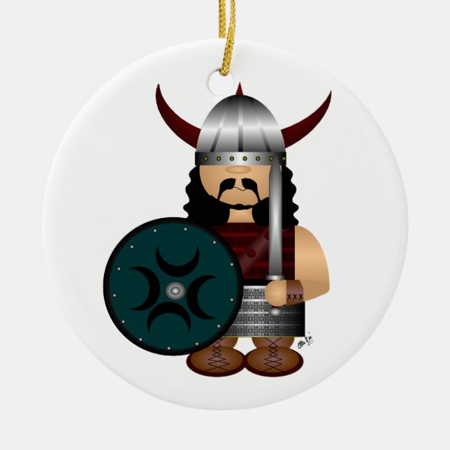 Adorno De Cerámica Viking (Frente)