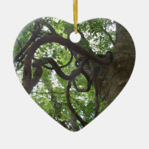 Adorno De Cerámica viñas viejas enredadas en el árbol