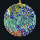 Adorno De Cerámica Vincent van Gogh 1889 iris<br><div class="desc">www.MandasMacabre.com</div>
