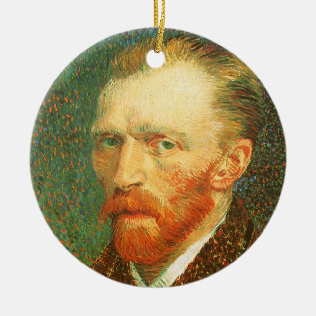Adorno De Cerámica Vincent van Gogh - Autoretrato Van Gogh (Frente)