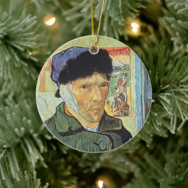 Adorno De Cerámica Vincent van Gogh - Autorretrato con Oreja Bandida (Árbol)