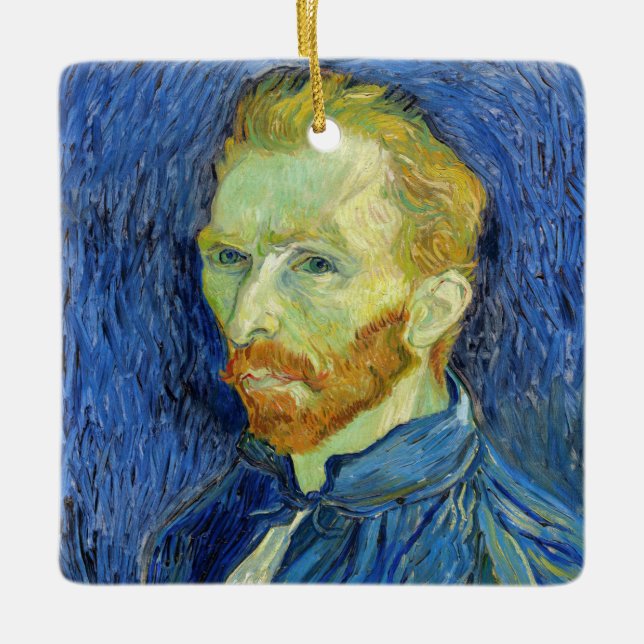 Adorno De Cerámica Vincent van Gogh - Autorretrato con paleta (Anverso)
