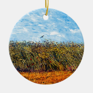Adorno De Cerámica Vincent Van Gogh - Campo de trigo con una alondra