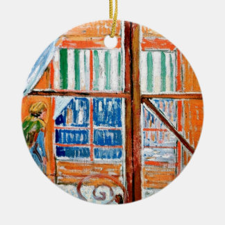 Adorno De Cerámica Vincent Van Gogh - Carnicería vista desde una vent
