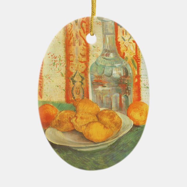 Adorno De Cerámica Vincent van Gogh - Decantador y limones en un plat (Frente)