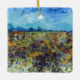 Adorno De Cerámica Vincent van Gogh - Green Vineyard