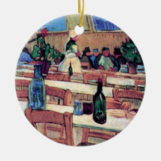 Adorno De Cerámica Vincent Van Gogh - Interior de un restaurante