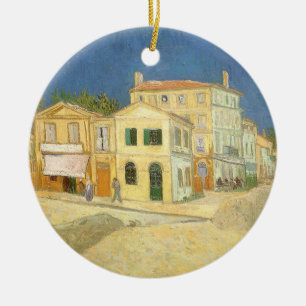 Adorno De Cerámica Vincent van Gogh - La Casa Amarilla (La calle)