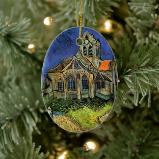 Adorno De Cerámica Vincent van Gogh - La Iglesia de Auvers