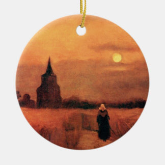 Adorno De Cerámica Vincent Van Gogh - La Torre Vieja En Los Campos