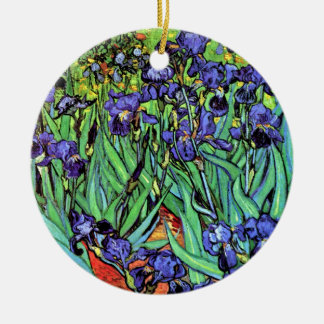 Adorno De Cerámica Vincent Van Gogh - Lirios - Amante del Arte Floral