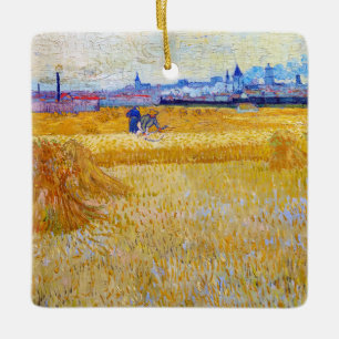 Adorno De Cerámica Vincent van Gogh - Los Segadores