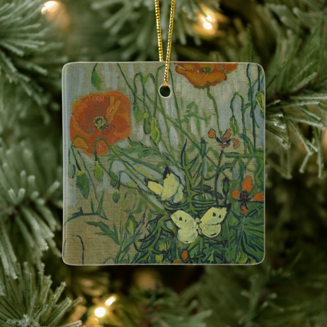 Adorno De Cerámica Vincent van Gogh - Mariposas y Papas (Árbol)