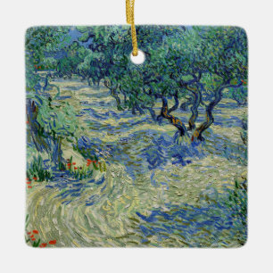 Adorno De Cerámica Vincent van Gogh - Olivar: Cielo azul brillante