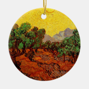 Adorno De Cerámica Vincent van Gogh Olive Trees