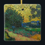 Adorno De Cerámica Vincent van Gogh - Paisaje en Crepúsculo<br><div class="desc">Paisaje en Twilight - Vincent van Gogh,  Oil on Canvas,  1890 en Auvers-sur-Oise</div>