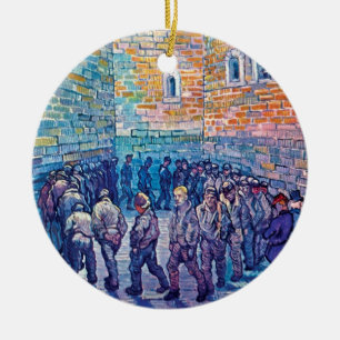Adorno De Cerámica Vincent Van Gogh - Prisioneros dando la vuelta