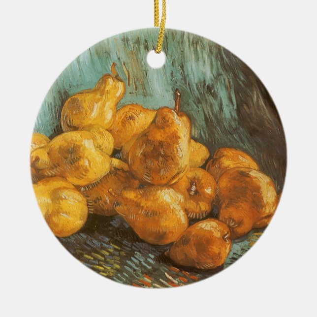 Adorno De Cerámica Vincent van Gogh - Todavía la vida con miedos de q (Frente)