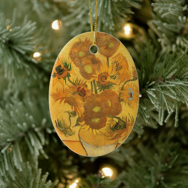 Adorno De Cerámica Vincent van Gogh - Vase con quince girasoles (Árbol)