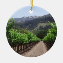 Adorno De Cerámica Viñedo de Napa Valley