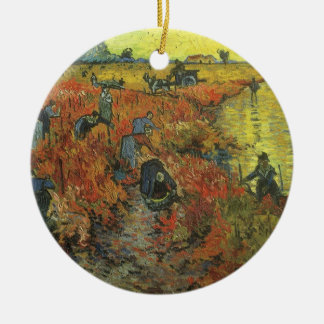 Adorno De Cerámica Viñedo Rojo de Vincent van Gogh, Arte Antiguo Fino