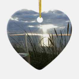 Adorno De Cerámica Vino a la playa