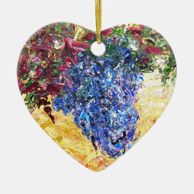 Adorno De Cerámica Vino de la vid (Frente)