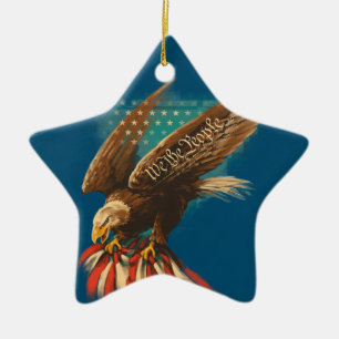 Adorno De Cerámica Vintage Americana