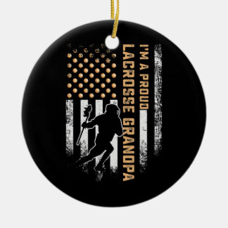 Adorno De Cerámica Vintage bandera estadounidense de EEUU Soy un orgu