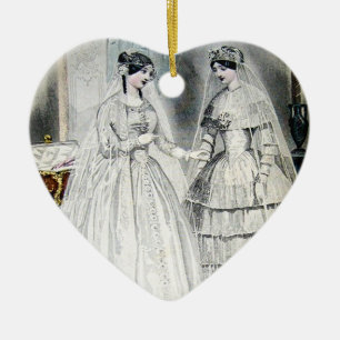 Adorno De Cerámica Vintage Bride Boda