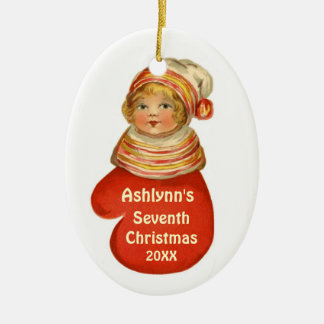 Adorno De Cerámica Vintage conocido de encargo X103C del navidad de