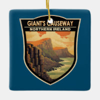 Vintage de viajes de los Gigantes del paso elevado