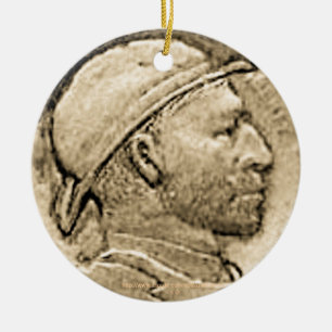 Adorno De Cerámica "Vintage 'DEPRESSION HOBO NICKLE' Ornamento"