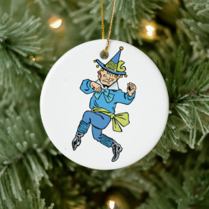 Adorno De Cerámica Vintage El mago de Oz, lindo niño bailarín Munchki