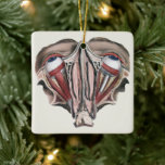 Adorno De Cerámica Vintage Human Anatomy Science, Eyeballs Eyes<br><div class="desc">Ilustracion vintage sanidad humana y dibujo de anatomía con una acería de dos ojos con vasos sanguíneos,  venas,  ligamentos,  tendones y músculos. Vista desde arriba con la estructura muscular de los enchufes de los ojos. Gran diseño para los expertos en ciencia y biología.</div>