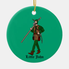Adorno De Cerámica Vintage Little John Ornament