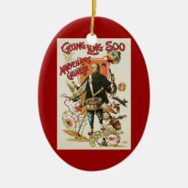 Adorno De Cerámica Vintage Magic Poster, Magician Chung Ling Soo