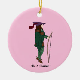 Adorno De Cerámica Vintage Maid Marian Ornament