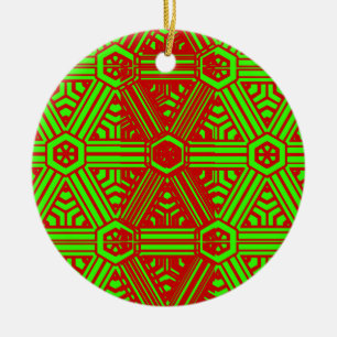 Adorno De Cerámica Vintage Merry Christmas