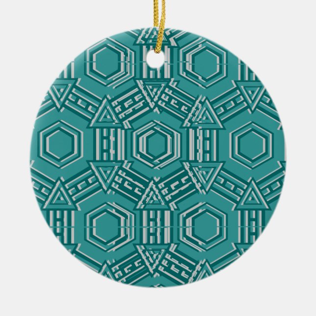 Adorno De Cerámica Vintage Merry Christmas (Frente)