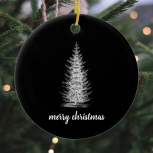 Adorno De Cerámica Vintage navidades de la familia rústica neutra