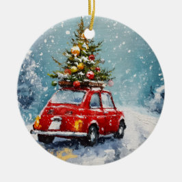 Adorno De Cerámica Vintage Retro Cosy Navidades