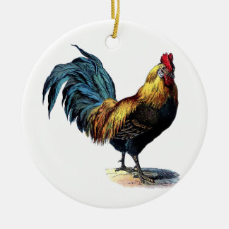Adorno De Cerámica Vintage rooster